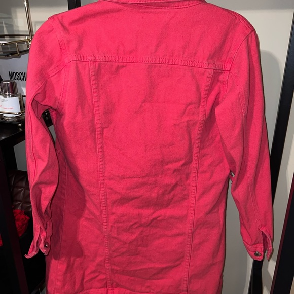 Shein Button Down Distressed Denim Dress - size small - Picture 3 of 6